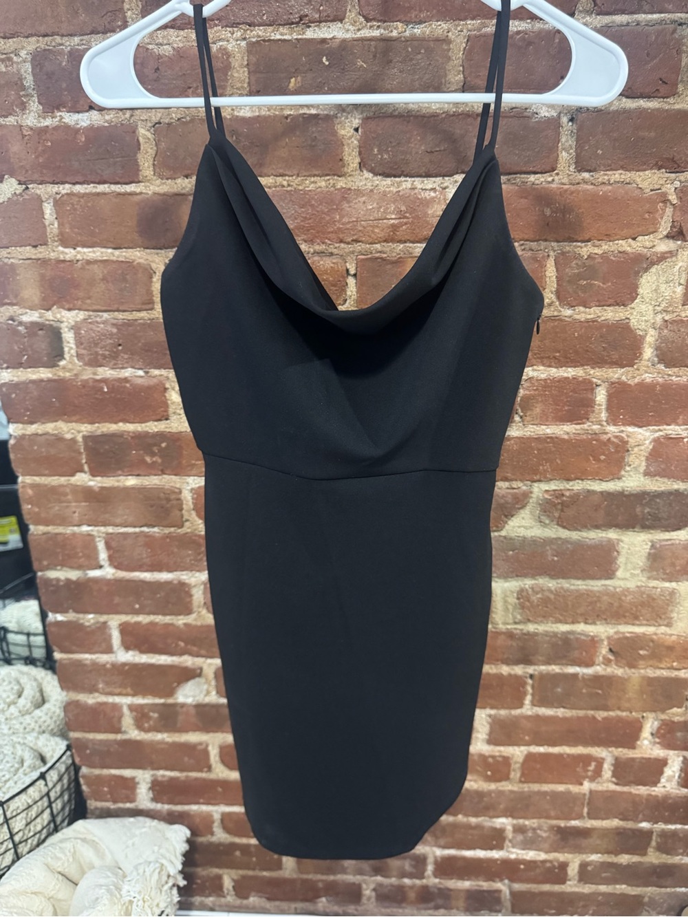 next Black Cowl Neck Mini Slip Dress